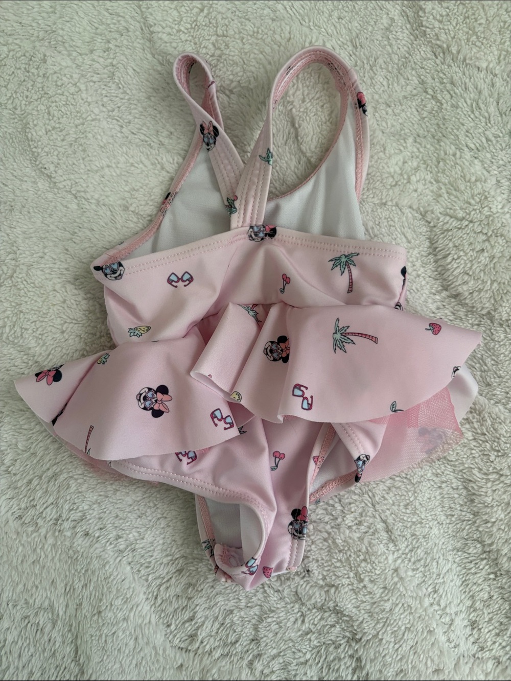 Pink Minnie Mouse Ruffle One-Piece Swimsuit - Picture 4 of 5